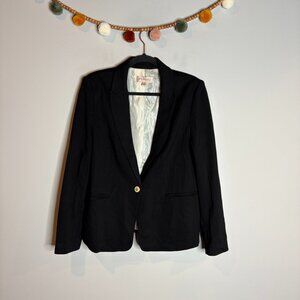 Philosophy black one button blazer jacket